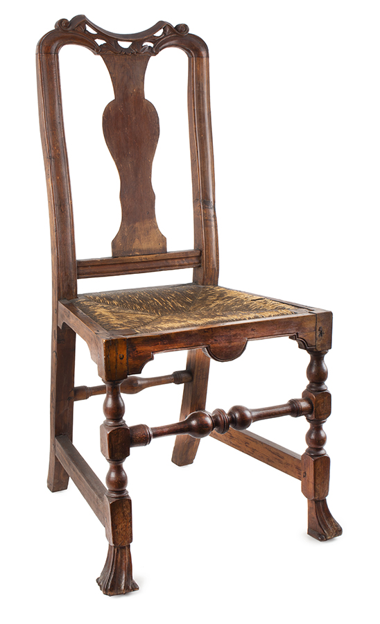 Important Queen Anne Maple Side Chair, Attributed John Gaines III (1704-1743), Image 1